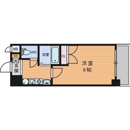 ラナップスクエア天満プライムの物件間取画像